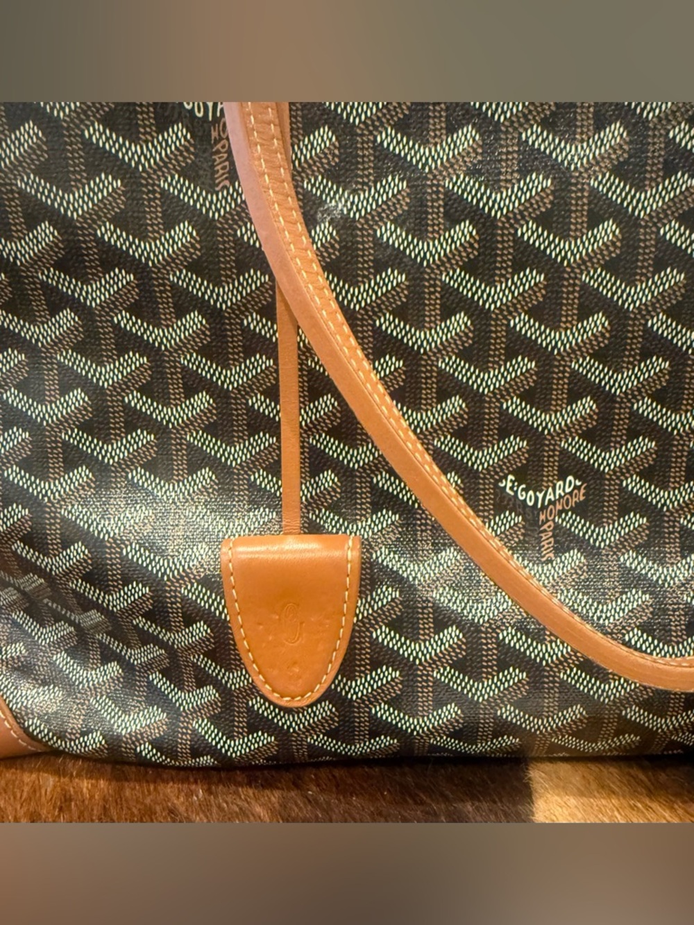 Goyard Bellechasse PM Biaude Tote Black/Tan - Picture 3 of 10